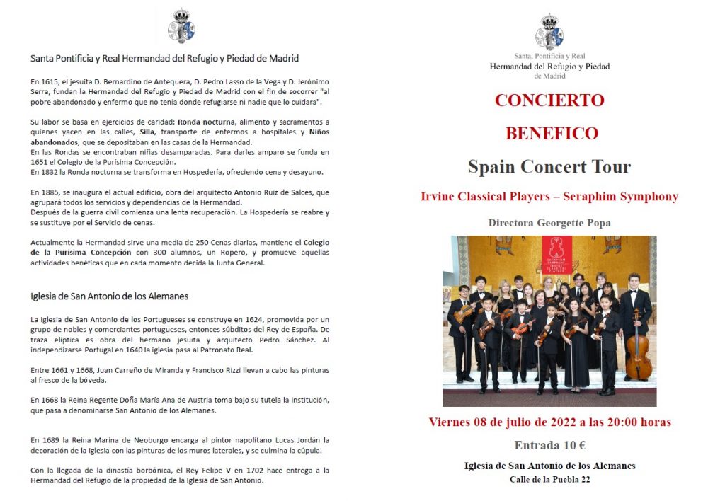 Concierto Benéfico Orquesta Irvine